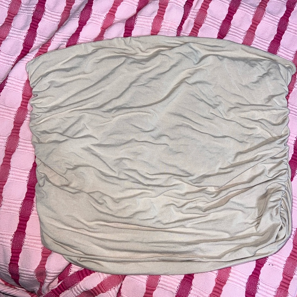 Ruched tube top- target a new day (sz Large)